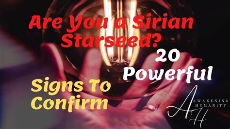 Are You A Sirian Starseed 20 Powerful Signs To Confirm Youtube