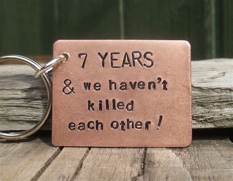 7 Years And We Havent Killed Each Other Copper 7th Etsy
