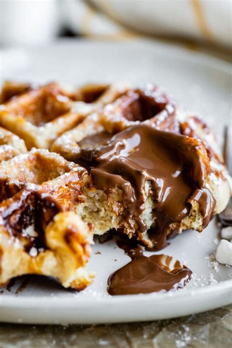 Gingerbread yogurt waffles with powdered sugar glaze + giveaway! Liege Waffles with Pearl Sugar from The Food Charlatan ...