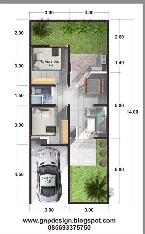Apalagi jika hanya memiliki sebidang tanah yang tidak begitu lebar untuk sebuah hunian minimalis modern. gnp design: Jasa Design gambar Denah Rumah Type 45, Fasad ...