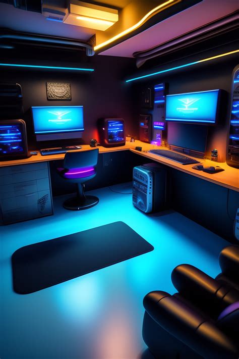 Lexica A Cyberpunk Styled Hacker Room