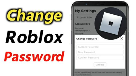 How To Change Roblox Password Change Your Roblox Password Easy Youtube