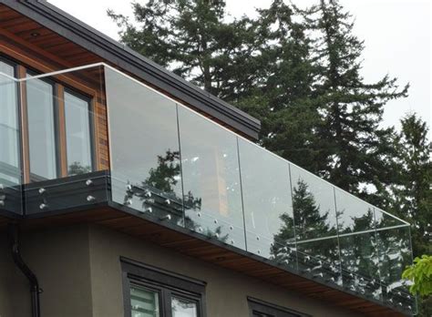 Frameless Glass deck | Exterior stairs, Glass balcony ...