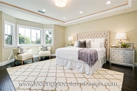A slowly rotating ceiling fan helps create a relaxing mood—but make sure to clean the blades first. Temple City Home Staging | Luxury Home Staging