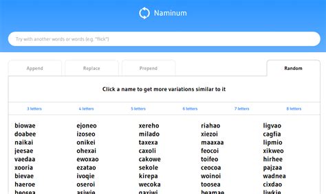 The Best Business Name Generator Naminum The Next Web