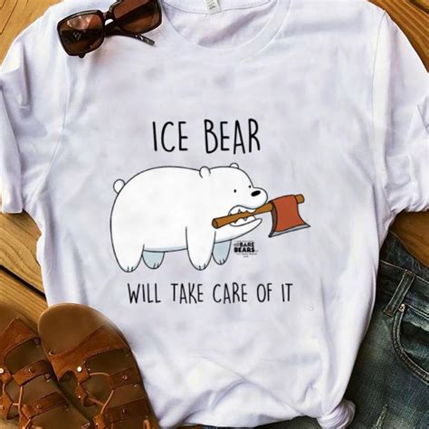 Ice bear we bare bears we bear bear cartoon cartoon icons cute disney wallpaper cute cartoon wallpapers pardo panda y polar. Official Ice Bear Will Take Care Of It shirt
