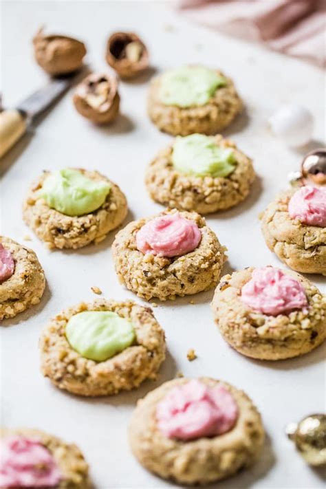 Thumbprint Cookies With Icing The Almond Eater