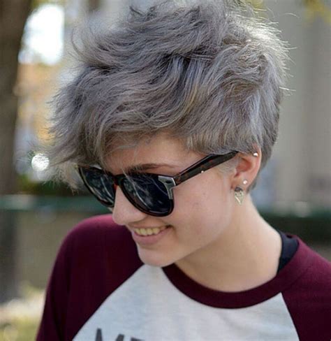 Or young girls can dye their hair grey. 60 Cute Short Pixie Haircuts - Femininity and Practicality