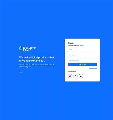 Bootstrap 5 Simple Login Form Template BootstrapBrain