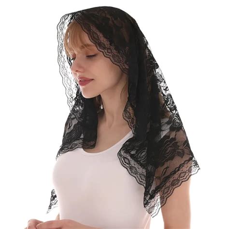 Spanish Style Lace Traditional Vintage Mantilla Veil Latin Mass Head