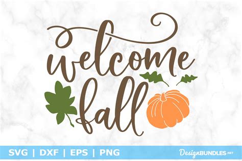 Welcome Fall Svg File
