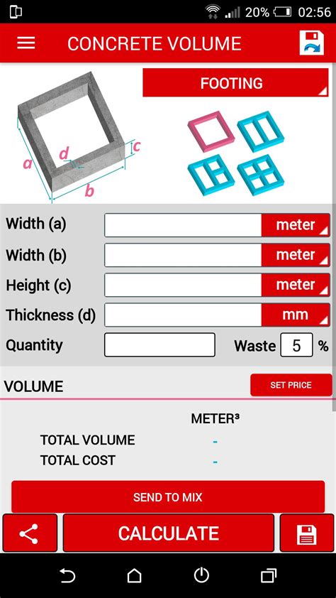 Concrete Calculator Pro Najnowsza Wersja 501 Na Androida