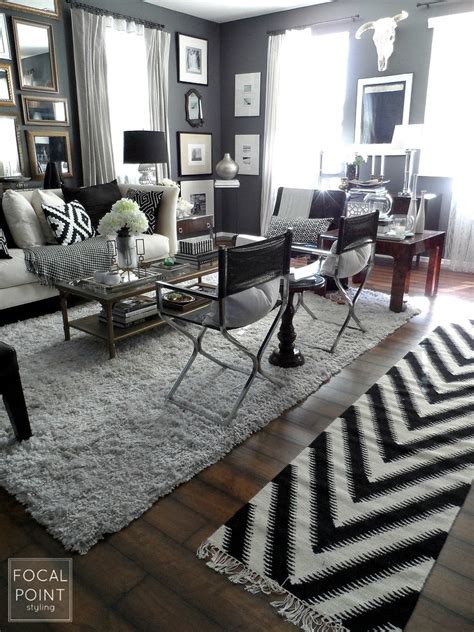 Focal Point Styling Thrifted Chic Black And White Living Room On Chairish