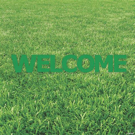Green Welcome Yard Signs Oriental Trading