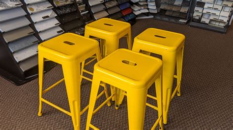 Moving Sale Yellow Stools Sold Braaten Cabinets