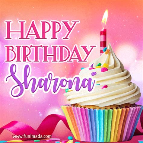 Happy Birthday Sharona Lovely Animated  — Download On