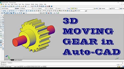 Autocad 3d Gear In Autocad 2d To 3d In Autocad Mechanical Gear