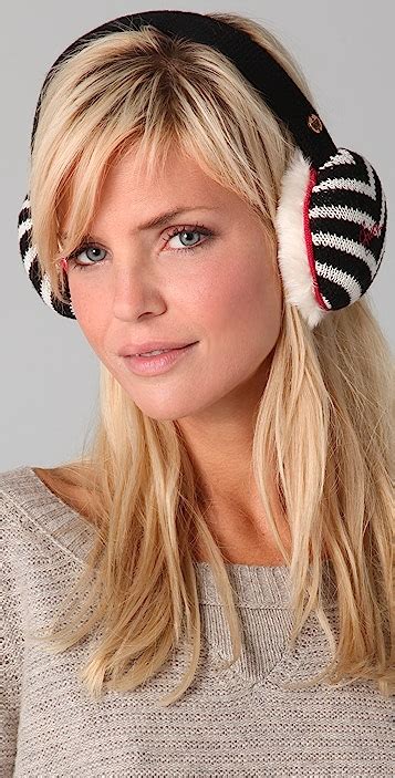 Juicy Couture Williams Rugby Stripe Earmuffs Shopbop