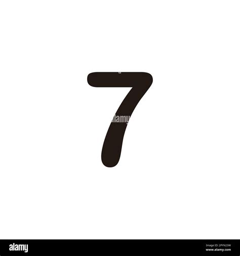Number 7 Sign Geometric Simple Symbol Logo Vector Stock Vector Image