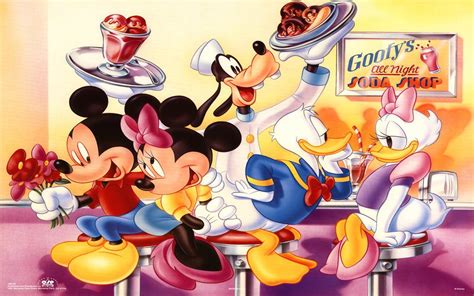 Goofys Soda Shop Mickey Mouse And Friends Disney Movie Poster Desktop