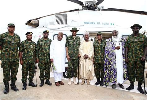 Photos See President Muhammadu Buhari Clothed In His Full Military Regalia Bellanaija