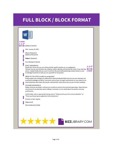 Block Letter Format Templates At