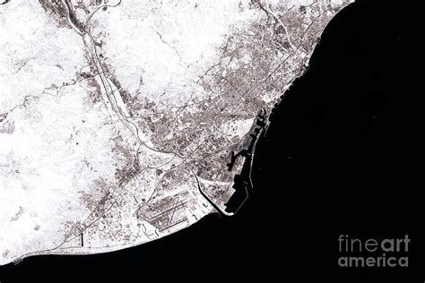 53 barcelona black and white stock illustrations and clipart. Barcelona Abstract City Map Black And White Digital Art by ...