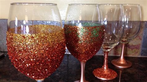 Diy Glitter Glasses Youtube