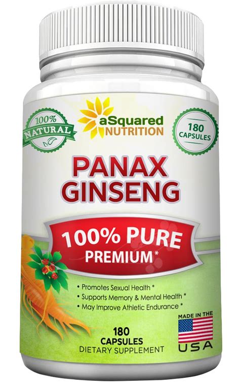 Buy Red Korean Panax Ginseng 1000mg Max Strength 180 S Root Extract Complex Asian Powder