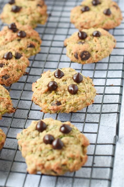 Zucchini Oatmeal Cookies With Chocolate Chips The Conscious Plant Kitchen