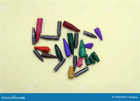 Broken Crayon Tips Broken Crayons Crushed Crayons Stock Image Image