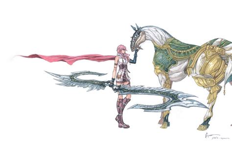 Final Fantasy Xiii Lightning And Gestalt Odin By Nick Ian On Deviantart
