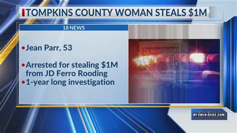 Tompkins County Woman Arrested For Stealing Over 1m From Local