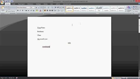 ☝but we know better methods for effective wrting but it shouldn`t mean that you obligatory have to look at word count after every single sentence, clause or even word combination. Microsoft Word: How to Set Up MLA Format 2013 - YouTube