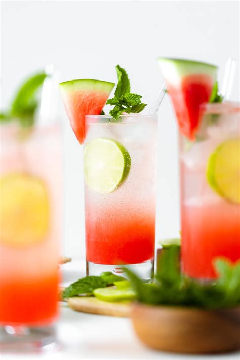 Technically we went in looking for (if you've ever had a drunken watermelon, it's a similar idea, except that it's in the bottom of your cocktail.) some fresh lime juice, a bit of brown sugar. Watermelon Coconut Rum Cooler | The Healthful Ideas
