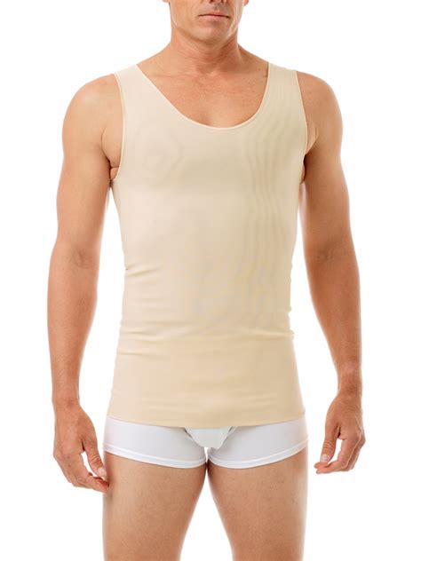 Quick Delivery Men S Short Vest Shapewear Hide Gynecomastia Boobs Compression Shirts Chest