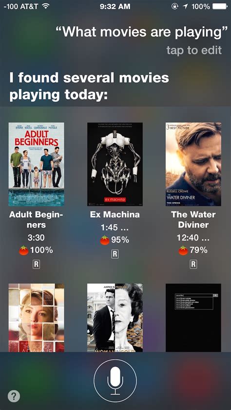 Want to watch your favourite movie without going to a theatre? Get Details of Movie Showtimes from Siri and iPhone