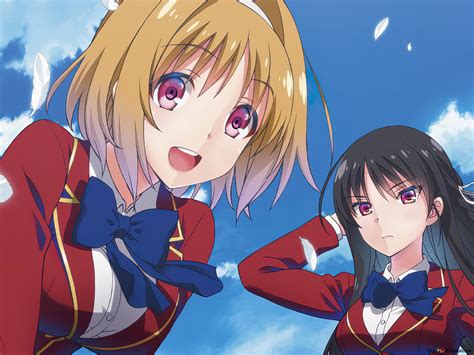 Kikyou Kushida And Suzune Horikita From Classroom Of The Elite Anime