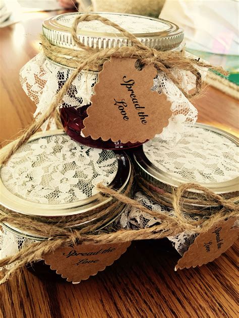 Individual Homemade Strawberry Jam Jars With Spread The Love Labels