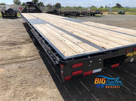 Gooseneck Flatbed Trailer Rental Big Trailer Rentals