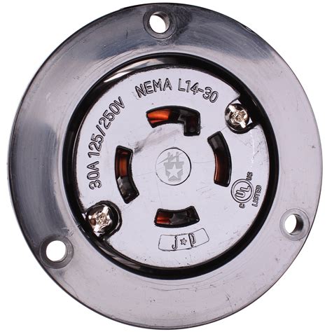 Nema L14 30r Flanged Outlet 30 Amp 125250 Volt Locking Receptacle S