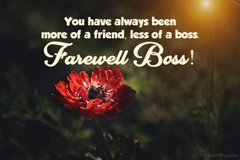 Farewell Messages To Boss Goodbye Wishes WishesMsg