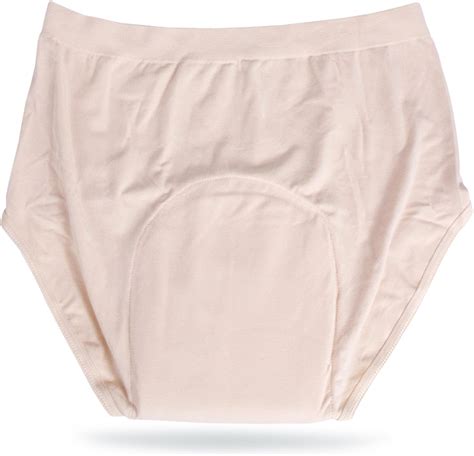 Incontinence Underwear Womens High Banded Brief Beige