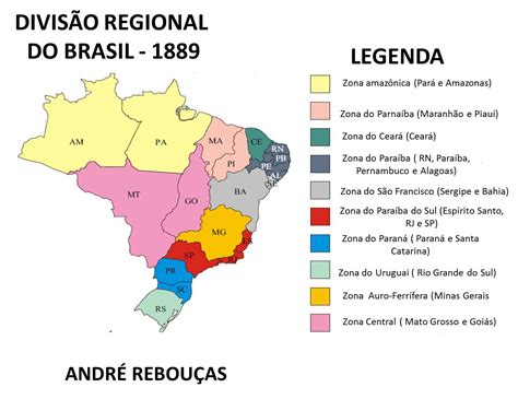 Geografia Xou Divisão regional do Brasil Mapas e histórico das divisões