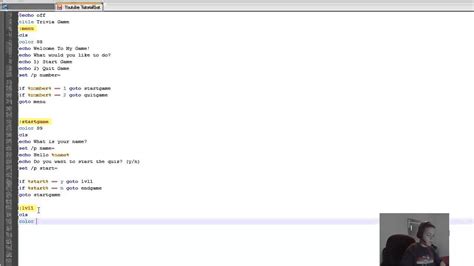 How To Code A Trivia Game In Notepad Youtube