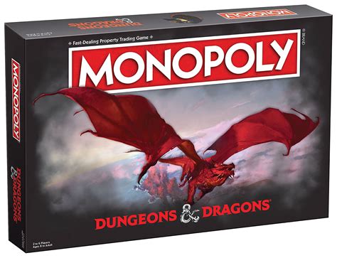 Monopoly Dungeons And Dragons Edition Board Game