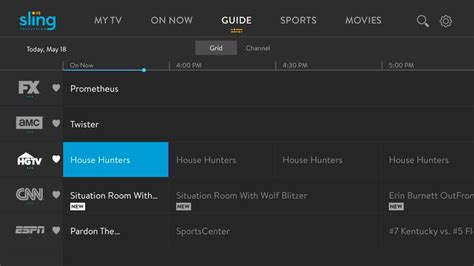 First Look Sling Tvs New Traditional Channel Guide Youtube