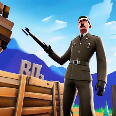 Adolf Hitler In Fortnite 4k Detailed Super Realistic Stable Diffusion