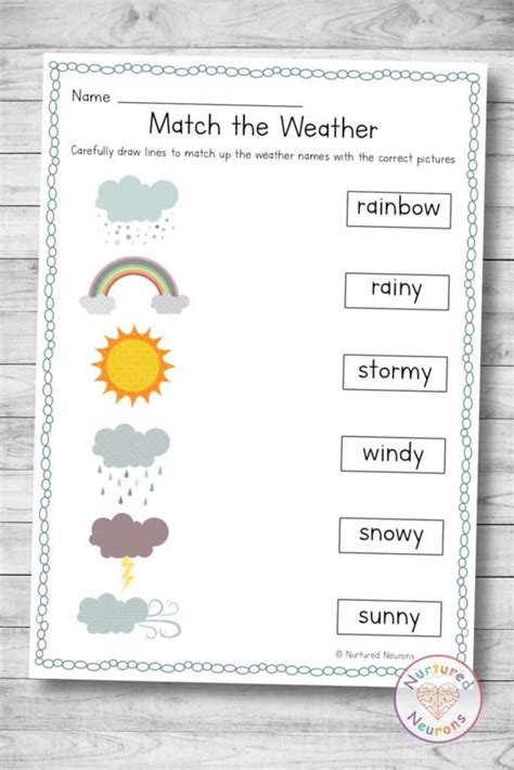 Printable Weather Worksheets Kindergarten