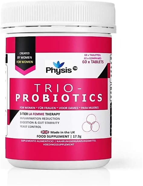Physis Oral Probiotics For Women 60 Tablets Ladies Thrush Cystitis Uti And Bacterial
